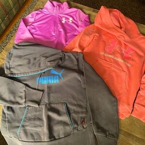 Girls Clothes!! Lot of 2 hoodies and 1 sweatshirt